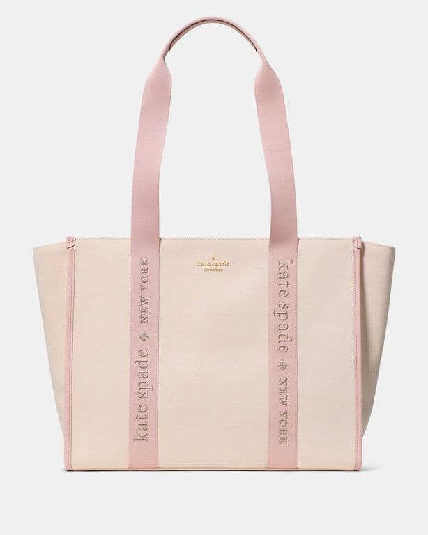 Cartera Tote Kip Canvas Rose Smoke Rosa TALLA UNICA
