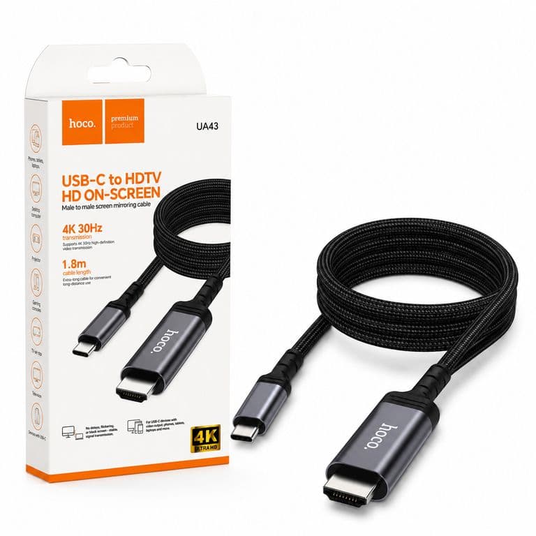 Cable USB C a HDMI 1.8m 4K Ultra HD Video y Audio