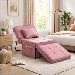Sofa Cama Multifuncional 4 Modos Reclinable 4en1 Convertible Rosa