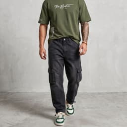 Jeans Pantalon Multicargo Louis Gris 40