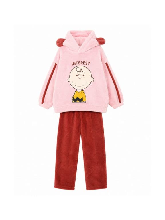 Pijama Invierno Mujer Polar Suavidad y Diversion para tus Noches de Invierno Rosa XS