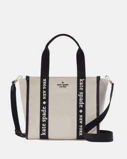 Cartera Small Tote Kip Canvas Negro TALLA UNICA