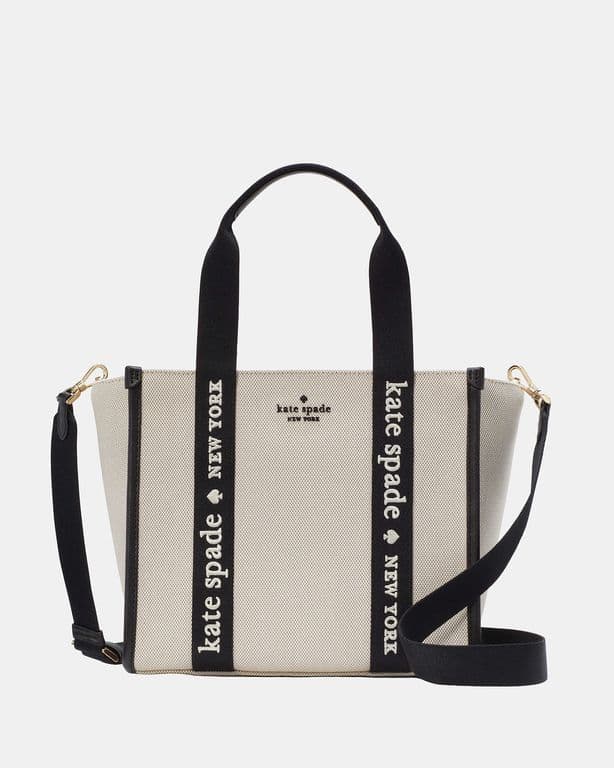 Cartera Small Tote Kip Canvas Negro TALLA UNICA