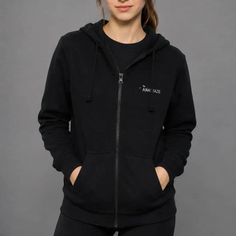 Hoodie Sudadera Poleron Mujer ISABELLE Negro XS