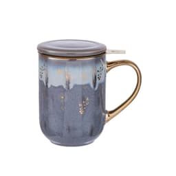 Mug Bhoro Ceramica Blue Flowers 425 ml