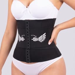 Faja Reductora Cinturilla Moda King Original Reloj De Arena Negro L