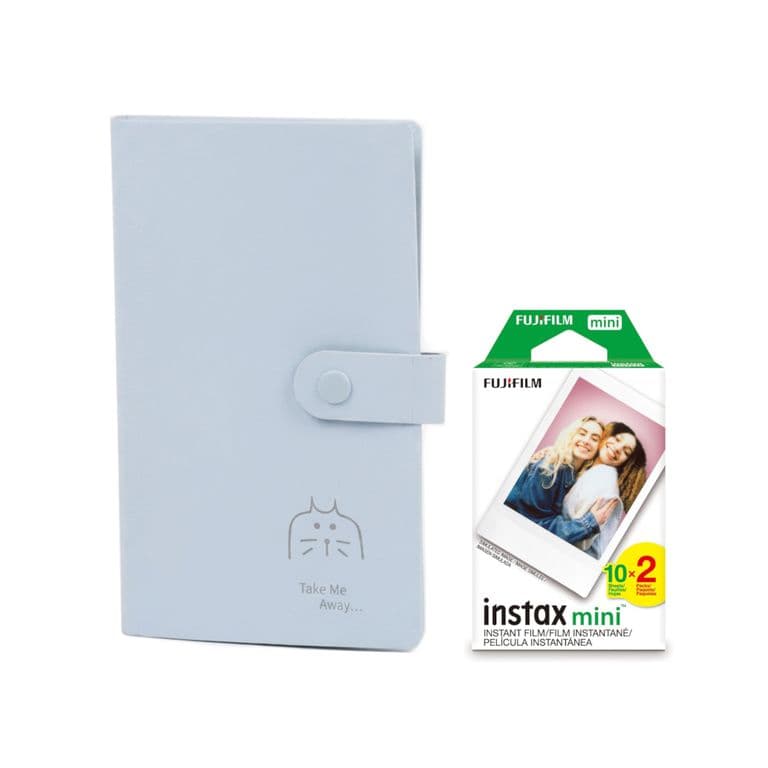 Set Album Fotos Para Instax Mini 240 Bolsillos + Pack 20 Film