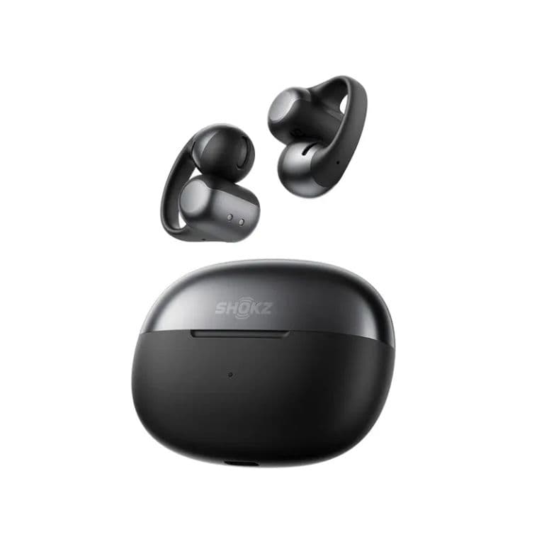 OpenDots ONE Audifonos de oido abierto tipo clip, inalambricos con Bluetooth y microfono Negro