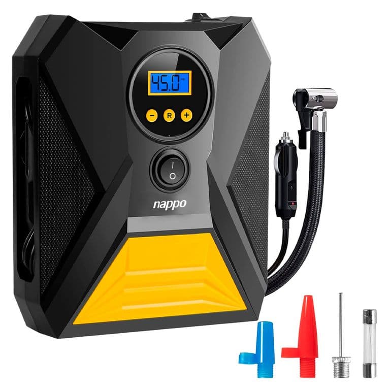 Compresor de Aire Portatil Digital 120W Inflado Rapido