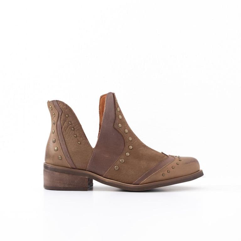 Botin Mujer Cuero Mujer Gallito Cafe Cafe 35