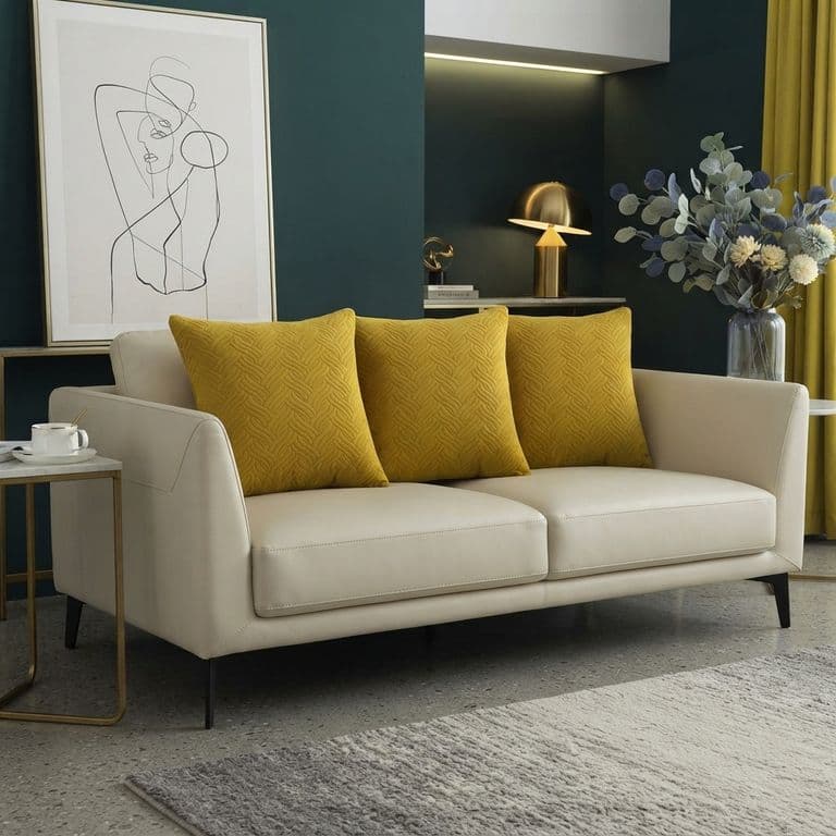 Funda Decorativa Plush Amarillo Texturizada Pack de 3 046
