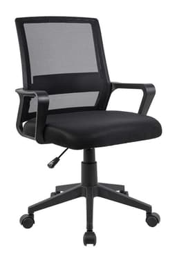 Silla de Escritorio Oficina Krone Helios Negra Negro