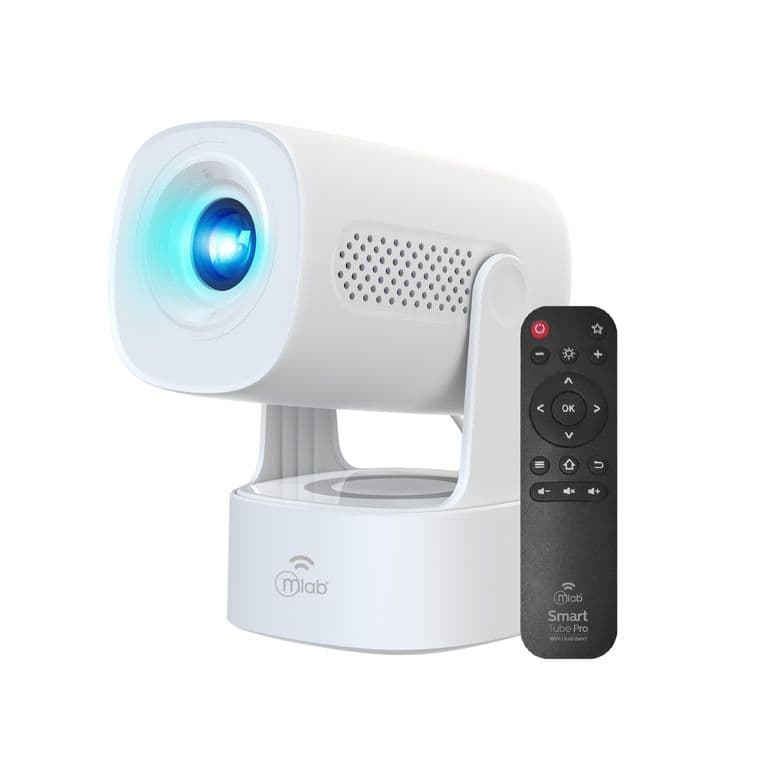 Proyector Smart Tube WiFi Recargable Dual Band 1080P Con Bolso 9711
