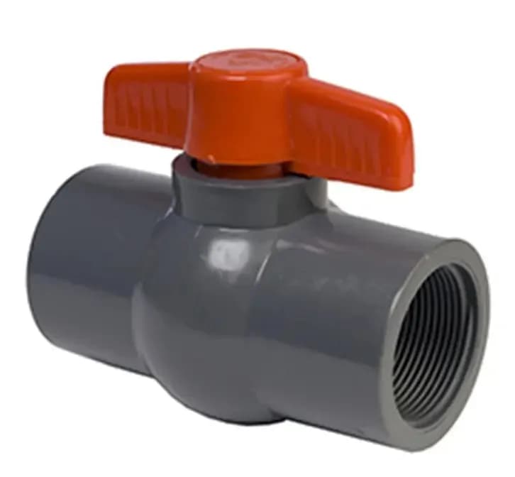 Valvula de Bola Pvc 1-1/4" 40 mm Compacta Hilo