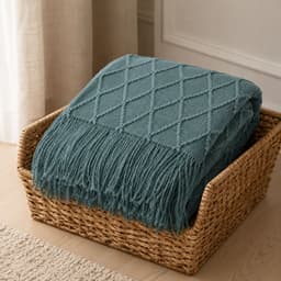 Manta Verde Liviana Decorativa Para Cama Y Sillon 012 Verde