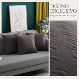 Funda Decorativa Plush Gris Texturizada Pack de 3 046 Versatil
