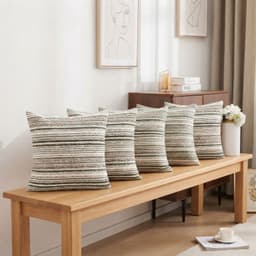 Fundas Decorativa De Cojin Estilo Rustico Moderno Verde Pack 5 806 para Hogar