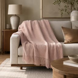 Manta Rosa Liviana Decorativa Para Cama Y Sillon Modelo 012 Rosado