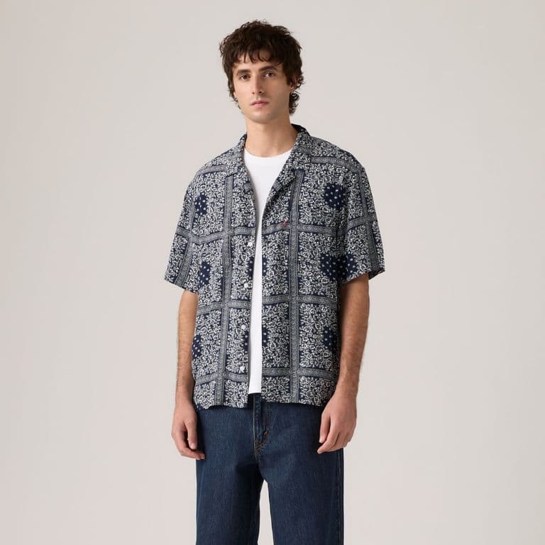 Camisa Hombre Classic Camper Azul Azul M