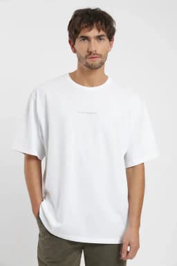 Polera manga corta hombre Oversize Blanco M