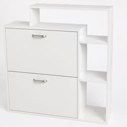 Zapatero Blanco con Repisa Velux para Entrada o Dormitorio 86,5 cm