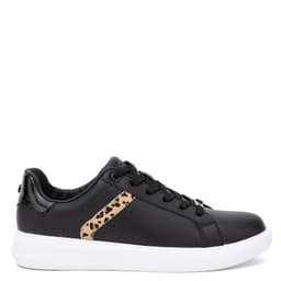 Zapatilla de cuero mujer negro Rosalia Negro 36