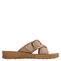Sandalia Casual Mujer Beige 37