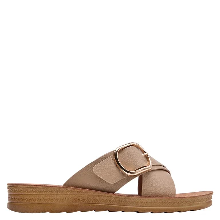 Sandalia Casual Mujer Beige 37