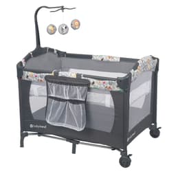 Cuna Corral EZ Rest Safari Snuggles Gris Gris oscuro
