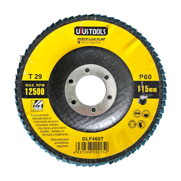 DISCO FLAP 4 1/2" ACERO INOX/METAL GR60 UYUSTOOLS