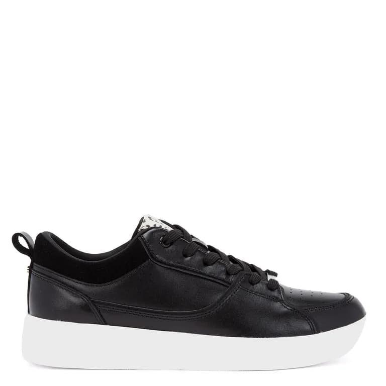 Zapatilla de cuero mujer negro Rosalia Negro 38