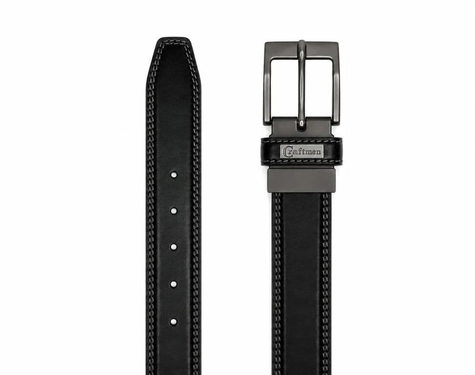 Cinturon Cuero Premium Ciro Hebilla Ajustable Negro XL