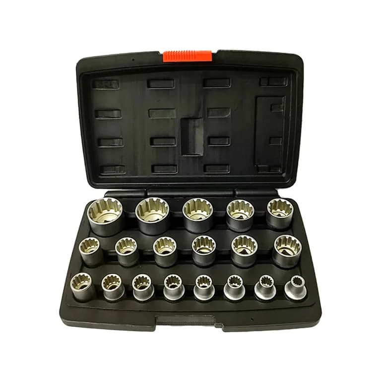 DADOS ESTRIADO 8-32 MM SET x19 UYUSTOOLS
