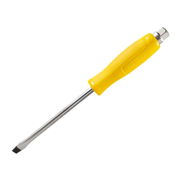 DESTORNILLADOR GOLPE 6" PTA PALETA AMARILLO UYU