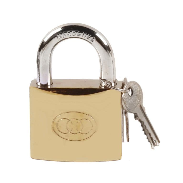 CANDADO DORADO 32MM TRICIRCLE