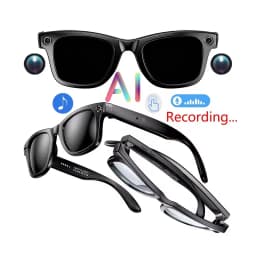 Gafas Inteligentes Camara HD 720P, Bluetooth, Traduccion Tiempo Real Control por Voz para Uso Diario