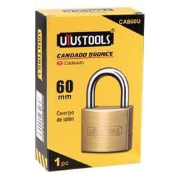CANDADO DORADO 60MM UYUSTOOLS CAJA