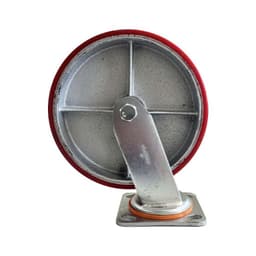 RUEDA INDUSTRIAL PESADO PU/ROJO 8" 430KG UYU