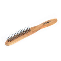 ESCOBILLA ACERO 4 FILAS MANGO MADERA UYUSTOOLS