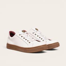 Zapatilla de Cuero Original Tronador - Blanco/Cristal Blanco 44