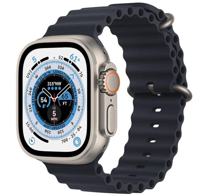 Watch Ultra 1 (2022) 49mm GPS Ocean Band Reacondicionado Plateado