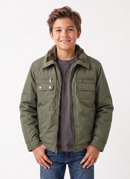 Chaqueta Nino Chiporro Invierno Abrigo Termico Verde 16