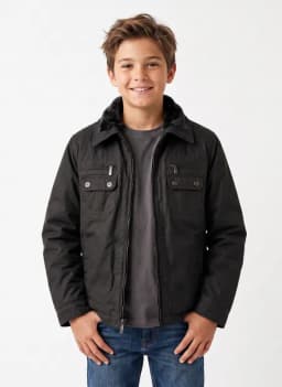 Chaqueta Nino Chiporro Invierno Abrigo Termico Negro 16
