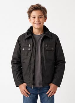 Chaqueta Nino Chiporro Invierno Abrigo Termico Negro 8