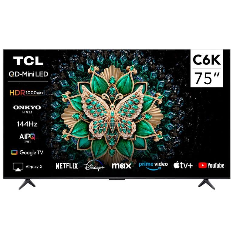 Smart TV 75" 4K QLED Mini LED 75C6K