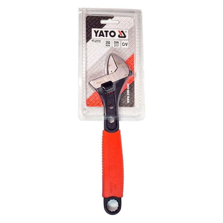 Llave Ajustable Con Mango Ergonomico CrV 10 -