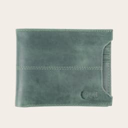Billetera de Cuero con Tarjetero Removible Ancoa - Verde Verde TALLA UNICA