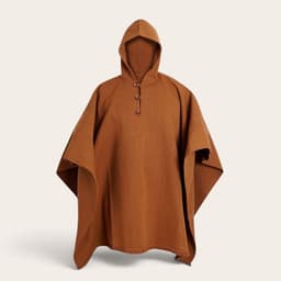 Poncho Clasico de Lana Premium - Cafe Terracota TALLA UNICA