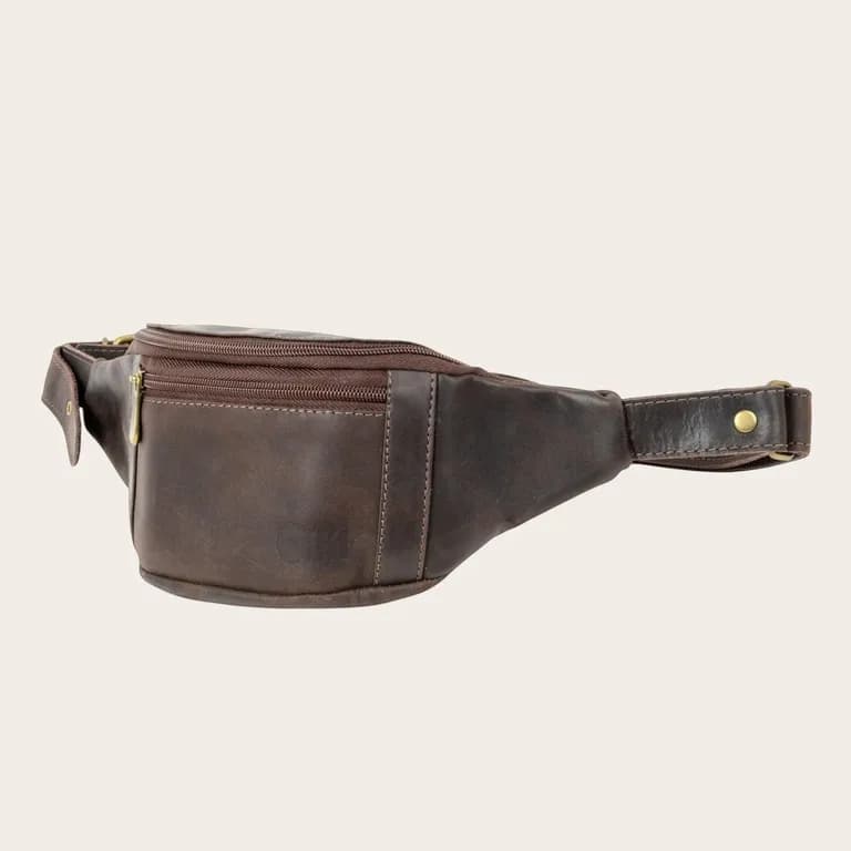 Banano de Cuero Unisex Isla de Pascua - Cafe Oscuro Cafe TALLA UNICA