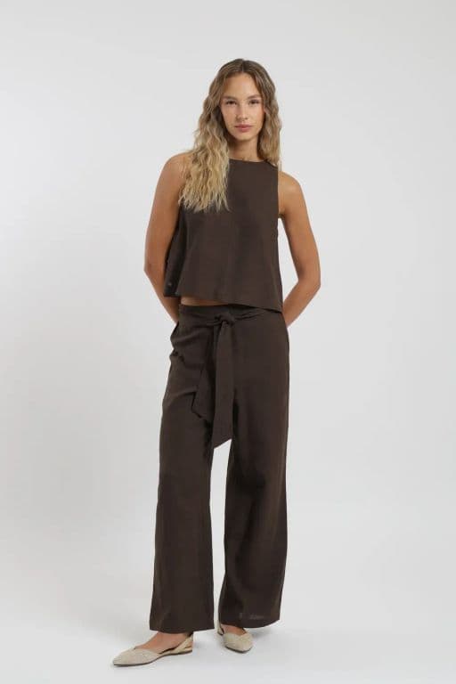 Blusa sin mangas Caulle Cafe XS